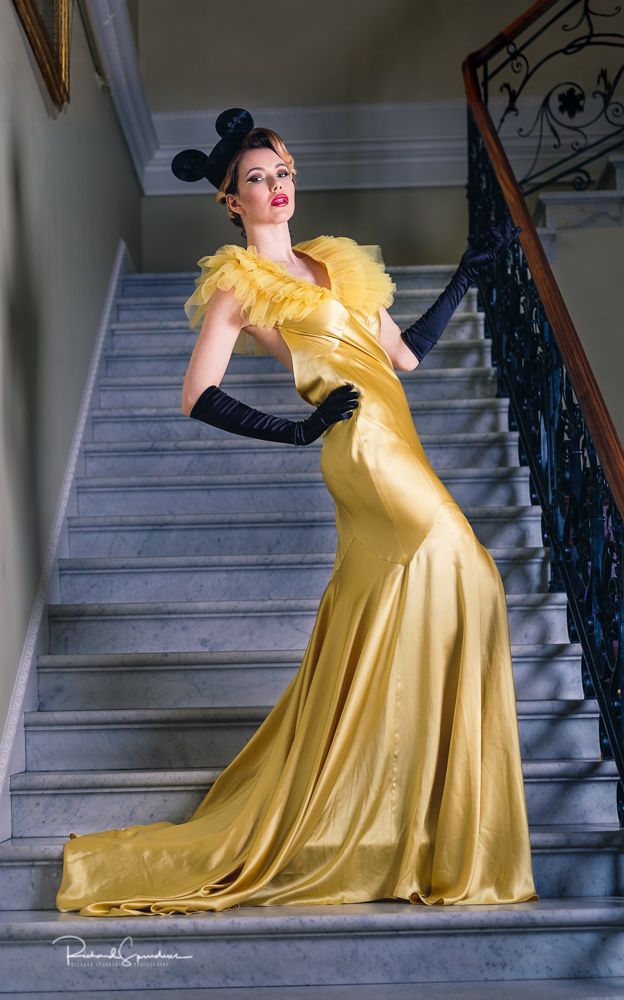 Fashion Photography - Fashion Photographer - couture fashion stairway elegance (designer mishi may