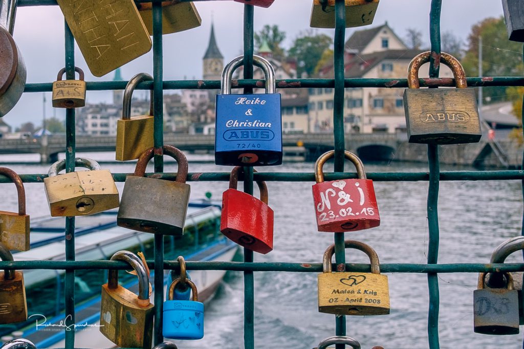 Zurich bridge locks